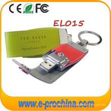 Nizza Werbegeschenke 4GB Leder USB Pen Drive (EL015)